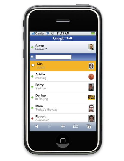 Google Talk f�rs iPhone
