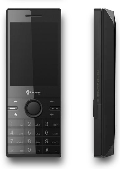 HTC S740: Vorderansicht und rechte Seite