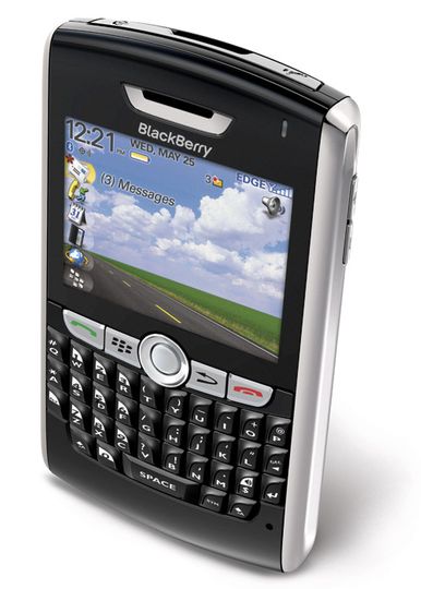Blackberry 8820, von oben gesehen
