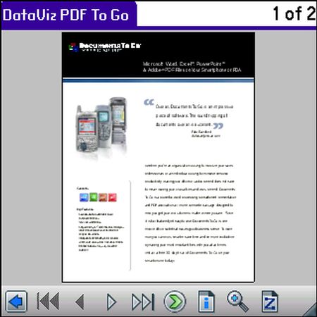 Documents To Go for Palm OS,PDF-Viewer