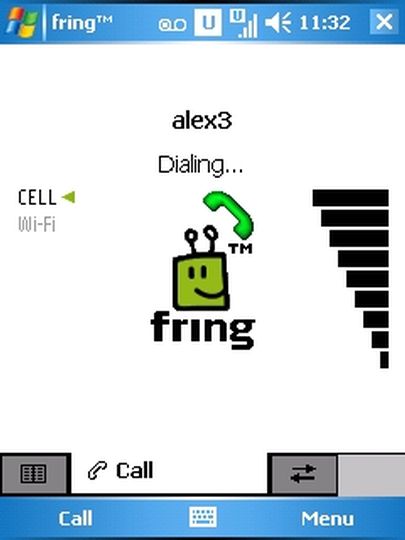 Fring, Telefonat