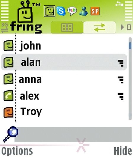 Fring f�r Symbian OS S60