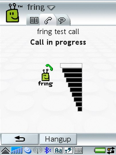 Fring, aktives Gespr�ch