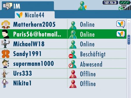 1&1 Pocket Web: Screenshot des Chats