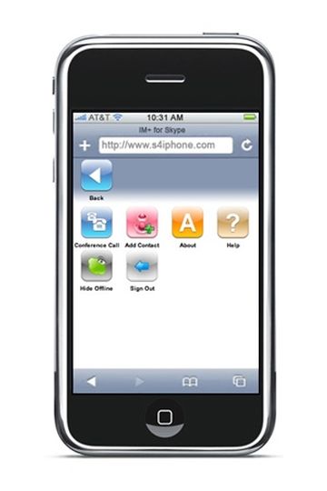 IM+ for Skype for iPhone: Safari-Browser