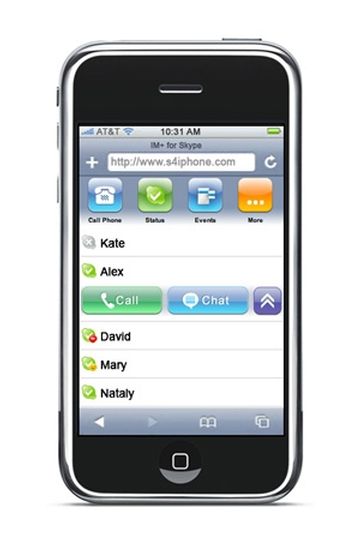 IM+ for Skype for iPhone: Kontakte