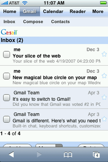 Google auf dem iPhone