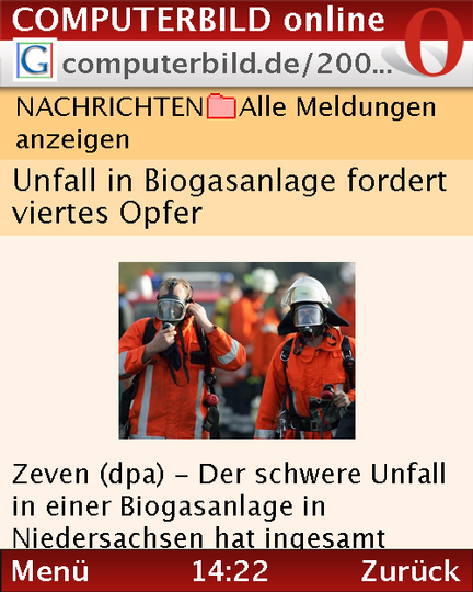Computerbild im Opera Mini