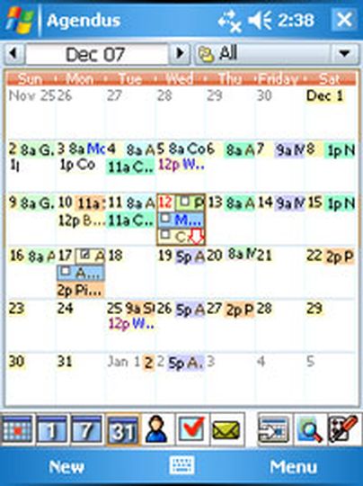 Agendus for Windows Mobile: Die Woche