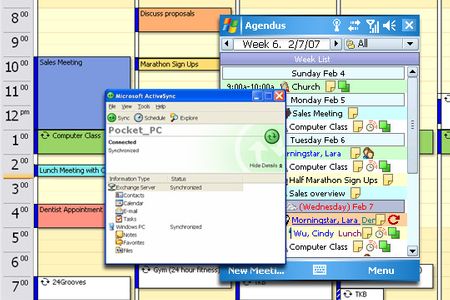 Agendus for Windows Mobile: Synchronisation