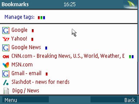 TeaShark: Bookmarks
