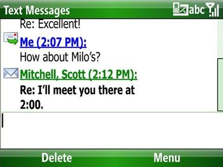 Windows Mobile 6.1: SMS-Gespr�che
