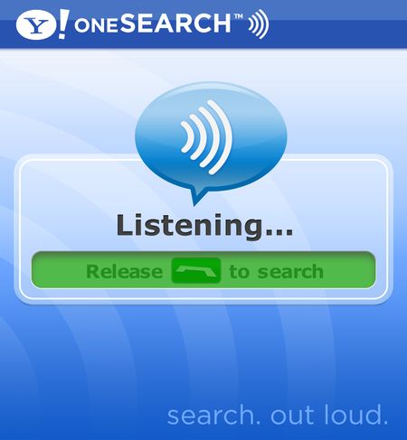 Yahoo oneSearch 2.0: Spracheingabe