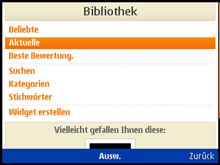 Widsets 2.0: Widgets verwalten