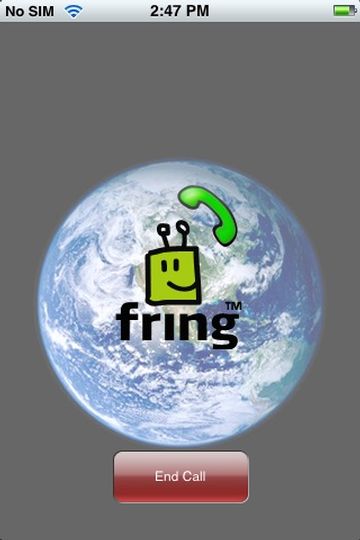 Fring for iPhone 0.9: Anruf