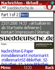 Die S�ddeutsche im Opera Mini