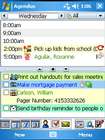 Agendus for Windows Mobile: geteilte Ansicht