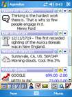 Agendus for Windows Mobile: History-Funktion