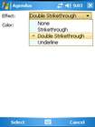 Agendus for Windows Mobile: Streichen erlaubt