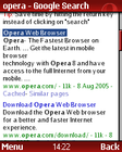Google-Suchergebnisse im Opera Mini