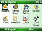 Windows Mobile 6.1: Startbildschirm