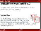 Opera Mini 4.1: Lizenz