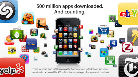 Apple feiert eine halbe Millarde Downloads