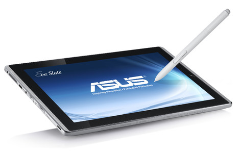 Das Asus Eee Slate B121 l�uft unter Windows 7