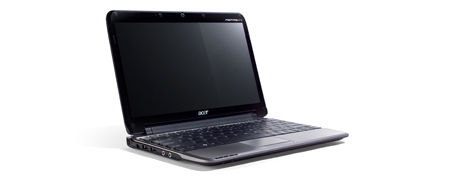 Das Acer Aspire One 751 zeigt 1366 x 768 Punkte auf 11,6 Zoll