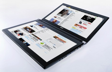 Das Acer Iconia hat zwei 14-Zoll-Touchscreens