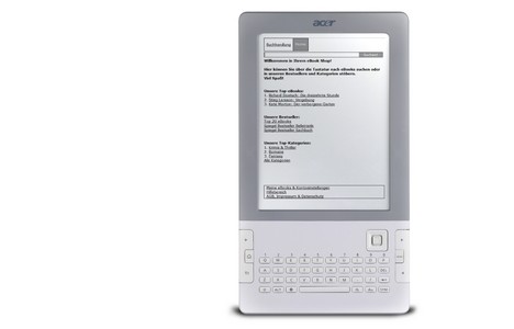 Vom E-Reader Acer LumiRead wei� man bereits, wie er aussehen soll