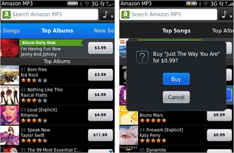 Amazon MP3 auf dem Blackberry