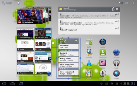 So sieht Android 3.1 Honeycomb aus