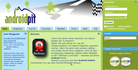 Androidpit testet Software f�rs Google-Handy