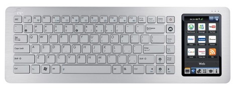 Beim Asus Eee-Keyboard PC steckt das Netbook in der Tastatur
