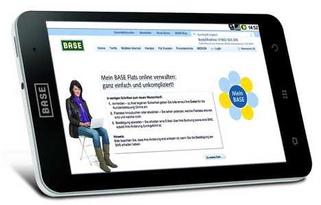Das Base Tab kostet mit Daten-Flatrate 19 Euro pro Monat, wird aber blo� gemietet