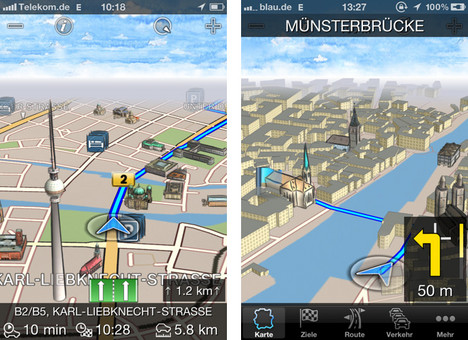 Bosch Navigation auf dem iPhone