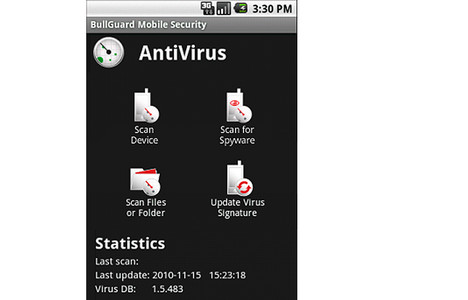 BullGuard Security auf dem Android-Handy