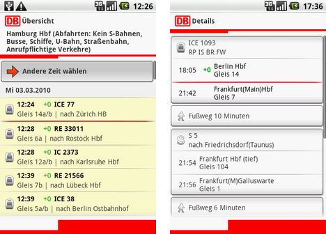 DB Railnavigator f�r Android