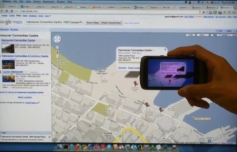 Deep Shot �bertr�gt eine am Desktop-Rechner ge�ffnete Seite auf das Handy
