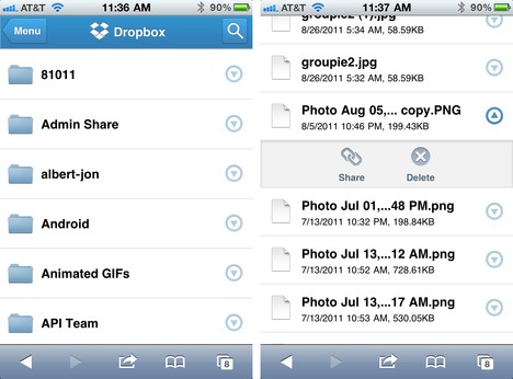 Dropbox mobile erscheint jetzt in neuem Gewand