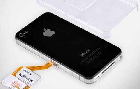 Dual-SIM-Adapter f�r das iPhone 4