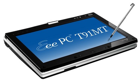 Auf dem Asus Eee-PC T91MT lassen sich Notizen per Handschrift eingeben