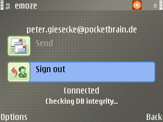 Emoze: Push-Mails f�rs Handy, jetzt auch mit Nachrichten von Facebook