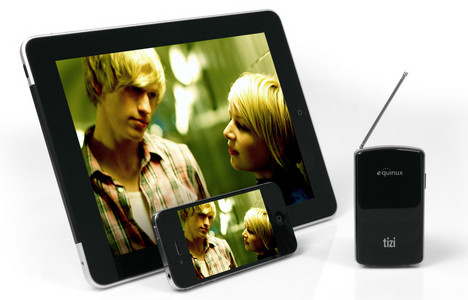Die Tizi-Box gibt das Fernsehsignal an iPhone und iPad weiter