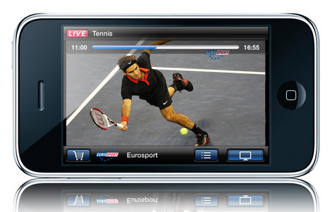 Der Eurosport Player zeigt auch Tennis auf dem iPhone