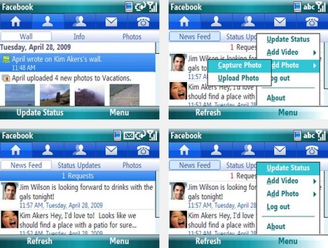 Facebook f�r Windows Mobile sieht nicht wie Facebook aus