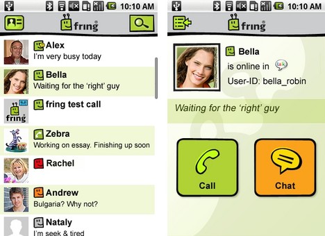 Fring hat seine Android-Version aufgeh�bscht