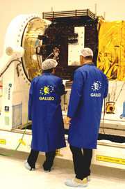 Der europ�ische Galileo-Satellit Giove-B ist schon l�ngst im All