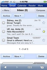 Gmail auf dem iPhone